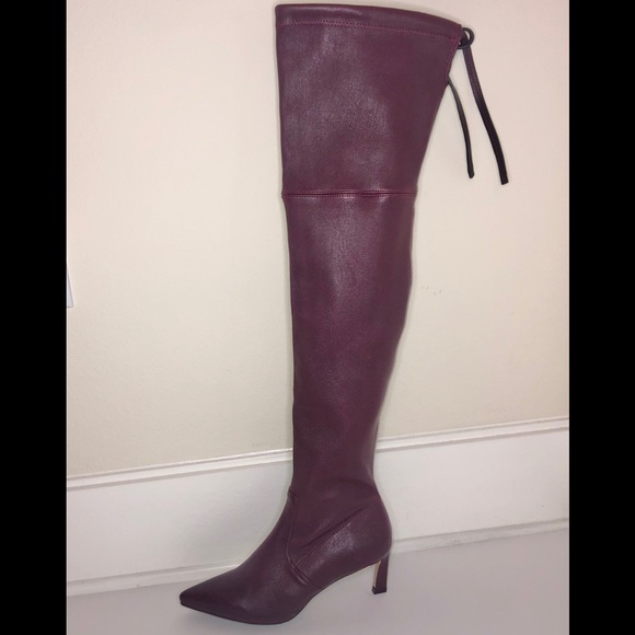 Stuart Weitzman Natalia Leather Over The Knee Boot - Picture 4 of 9